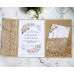 Thank You Card Holiday Greeting Card Laser Cut Iridescent Paper Invitation Card Personalized Custom